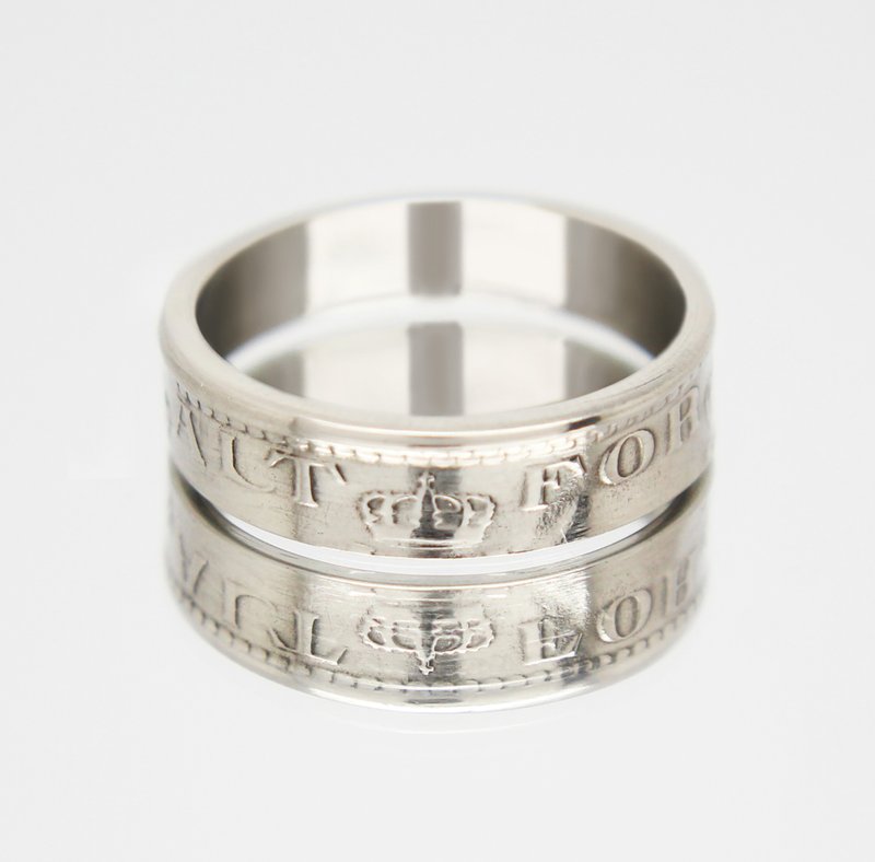 Norway Coin Ring 50 ore 1926-1949 coin rings for men coin rings for women - 戒指 - 其他金屬 