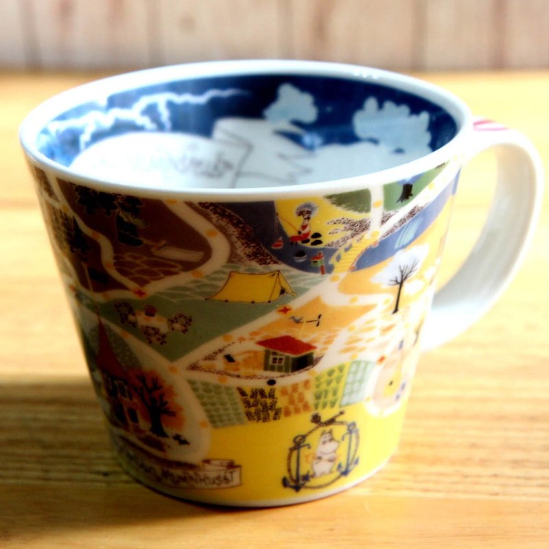 MOOMIN 噜噜米-Illustration series (map) soup cup - Mugs - Pottery 