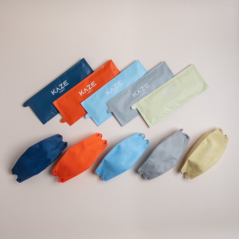 KAZE 雲朵系列 3D輕薄立體口罩 (一盒十片入) - 口罩/口罩收納套 - 其他人造纖維 多色