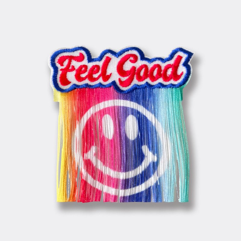FEEL GOOD彩虹流蘇刺繡布貼 - 徽章/別針 - 繡線 