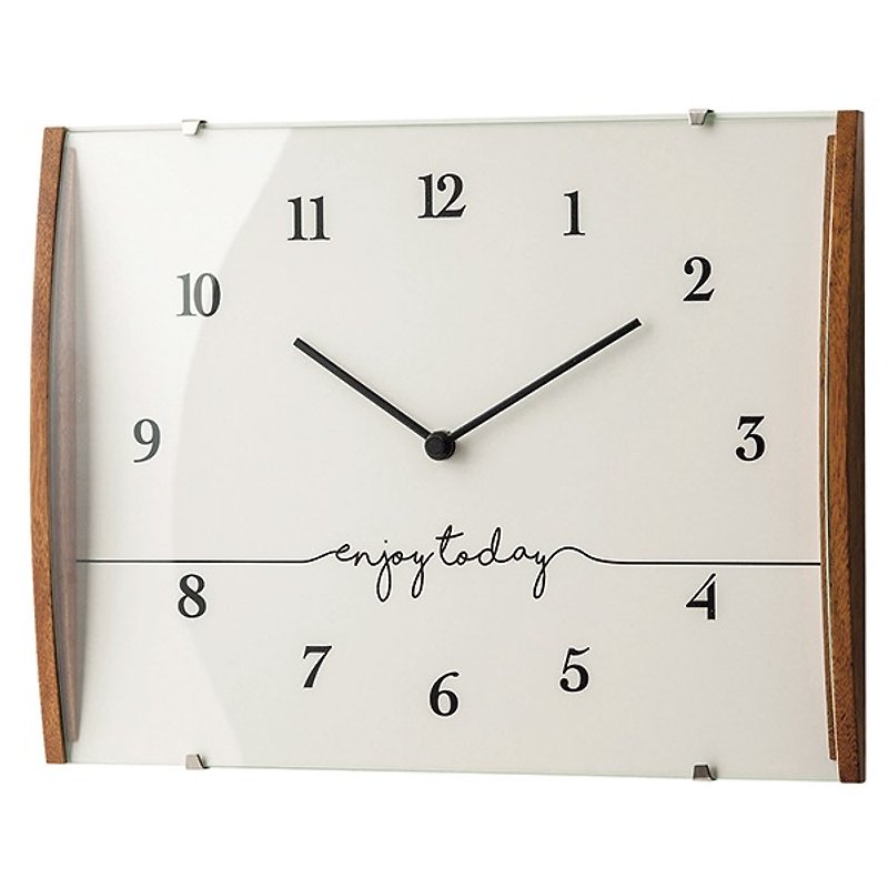 Fredericia-square shape wall clock (white) - นาฬิกา - ไม้ ขาว