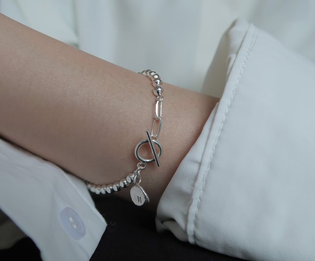 スターリングシルバー フック型 チェーン ブレスレット Amazon | 925スターリングシルバークラスプメンズパンクチェーン