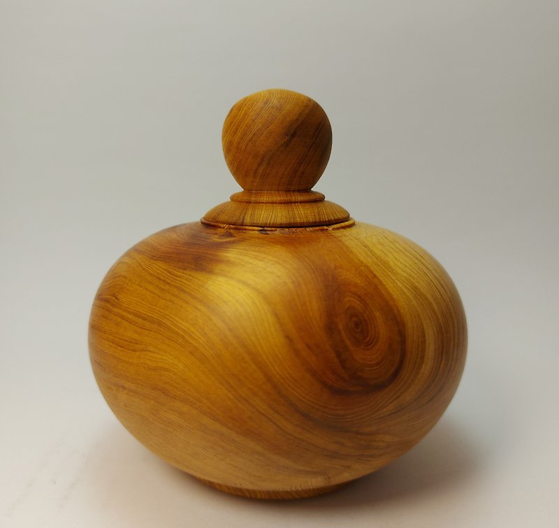 【Cypress Treasure Bowl】Taiwan Cypress, for good luck, home and office ornaments - Items for Display - Wood 