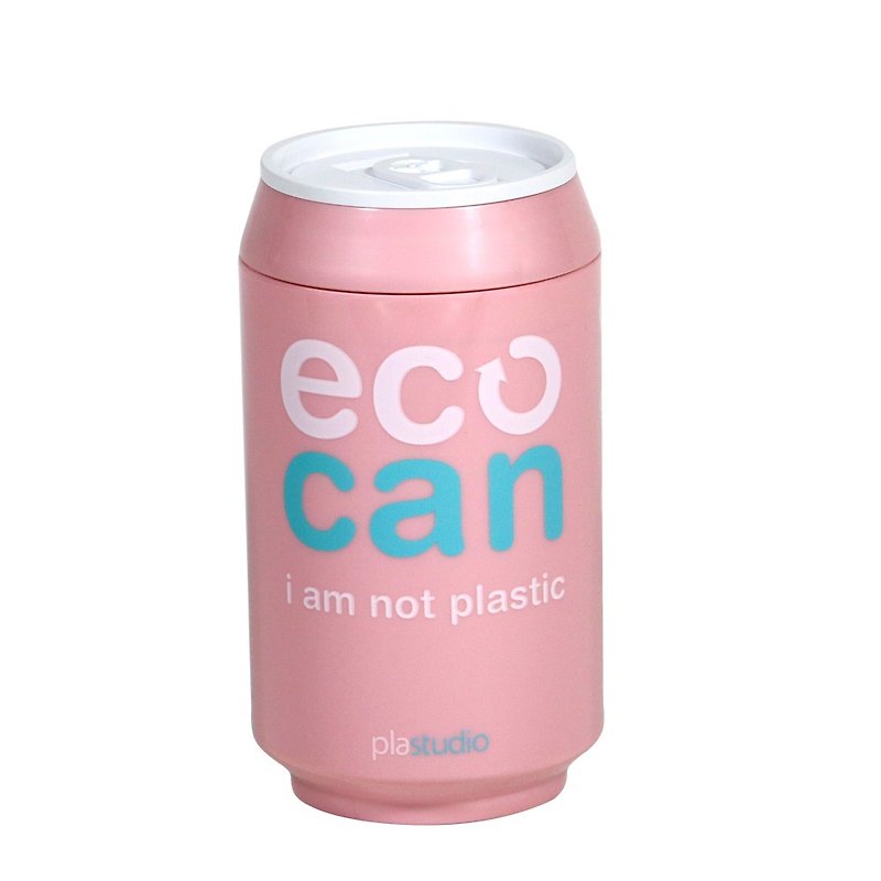 PLAStudio-ECO CAN-280ml-Made from Plant-Pink - Mugs - Eco-Friendly Materials Pink