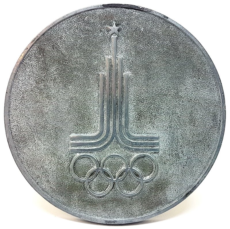 Commemorative Table Medal Olympic Games Moscow 1980 TALLINN 80