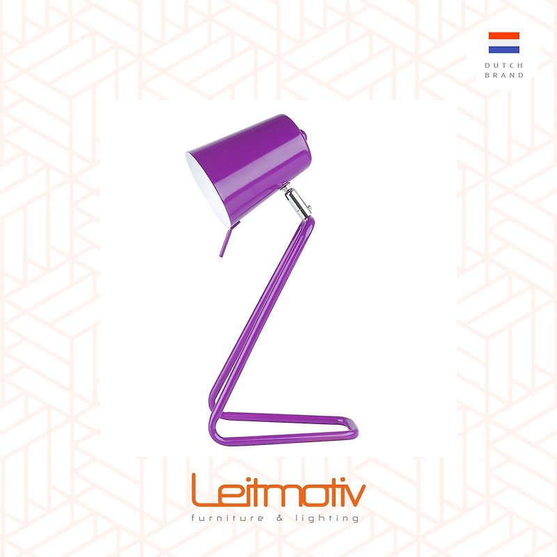 Leitmotiv Table lamp Z - 紫色Z 枱燈 - 燈具/燈飾 - 其他金屬 紫色