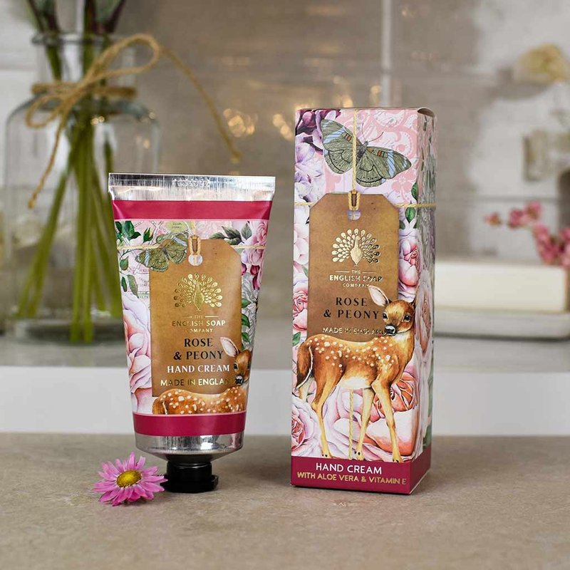 [Exchange Gift] British Soap ESC 20th Anniversary Hand Cream-Bambi Deer (Rose Peony) 75ml - บำรุงเล็บ - วัสดุอื่นๆ 