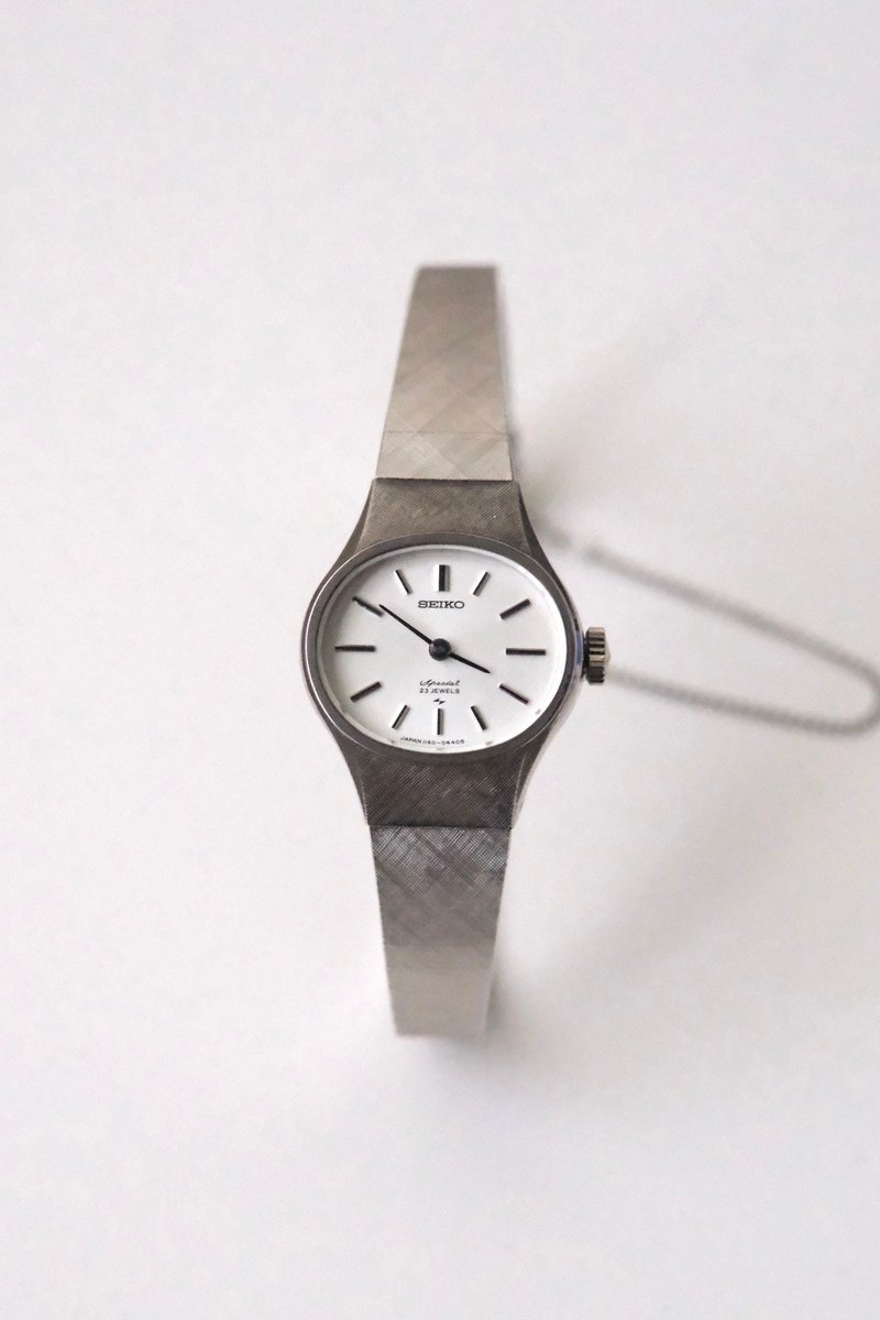 Seiko 80s-90s中古錶/復古時鐘/時鐘/老錶/vintage watch/女錶 - 女錶 - 其他金屬 銀色