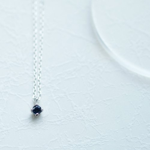cloud-jewelry 一粒 サファイア ネックレス シルバー925
