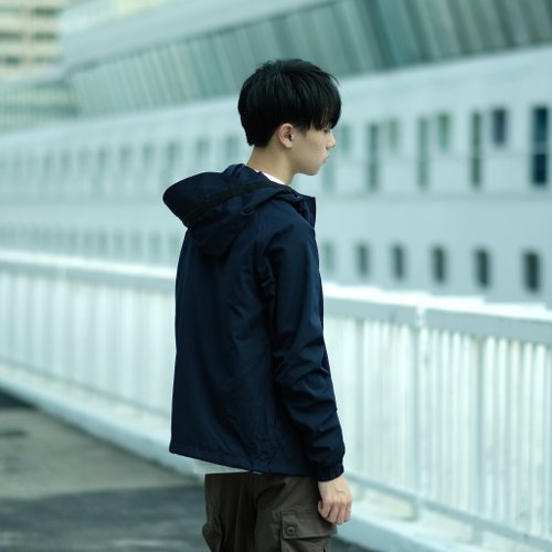 撥水機能ウインドブレーカー/シャツジャケット/カップル/シンプル/秋