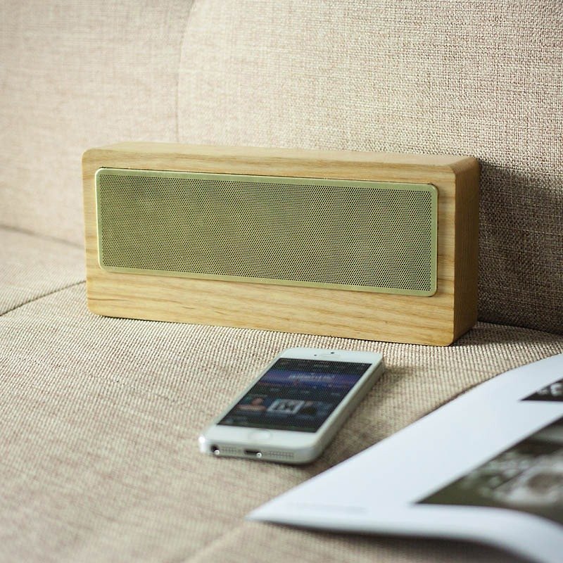 Wood Bluetooth desktop speakers | handmade works | gifts | Gifts | independent brand | seventh heaven - Speakers - Wood 