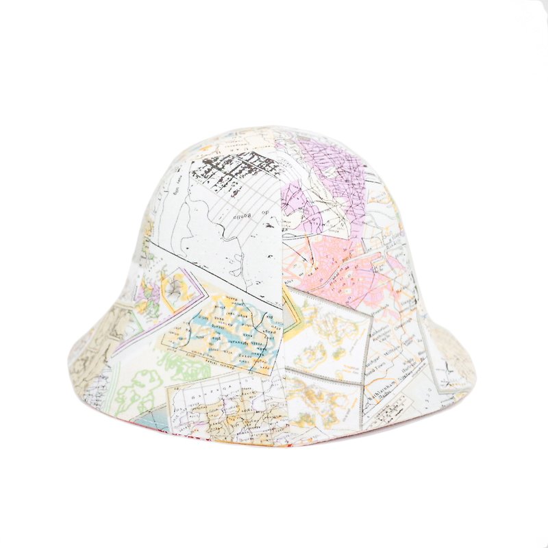 JOJA│ Fantasy Forest Adventure sided flower-shaped cap - kids - หมวก - ผ้าฝ้าย/ผ้าลินิน สึชมพู