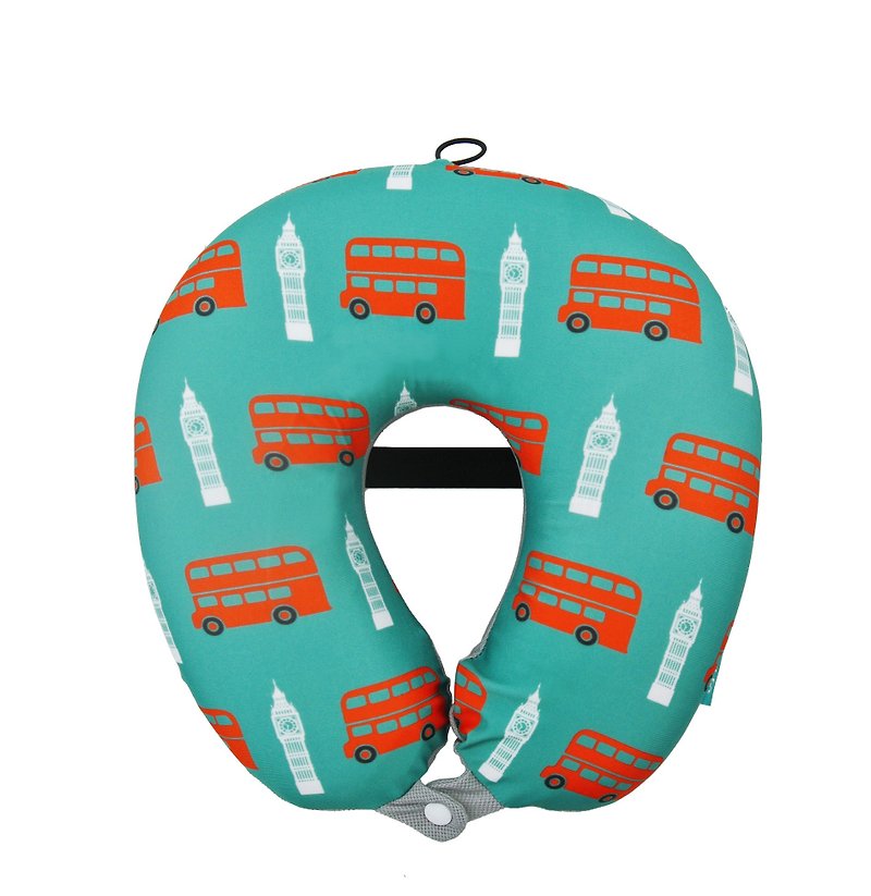 Coolnex Neck Cushion - London Bus - Tiffany Blue  (with storage bag) - Belts - Polyester 