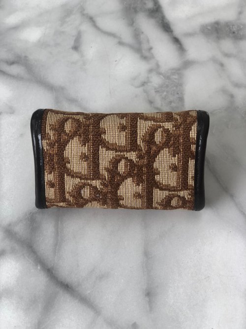 クリスチャンディオール　ChristianDior トロッター　がま口　小銭入れ 日本直送 名牌中古包 】Christian Dior ディオール トロッター