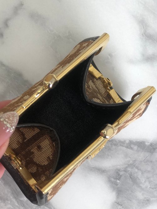 クリスチャンディオール　ChristianDior トロッター　がま口　小銭入れ Christian Dior トロッター がま口コインケース Dior dior
