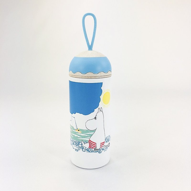 Moomin Moomin authorized - color to bring cute modeling thermos (blue and white) - อื่นๆ - โลหะ สีน้ำเงิน