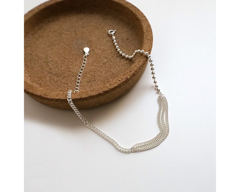 I dance I 925 sterling silver anklet - กำไลข้อเท้า - เงินแท้ สีเงิน