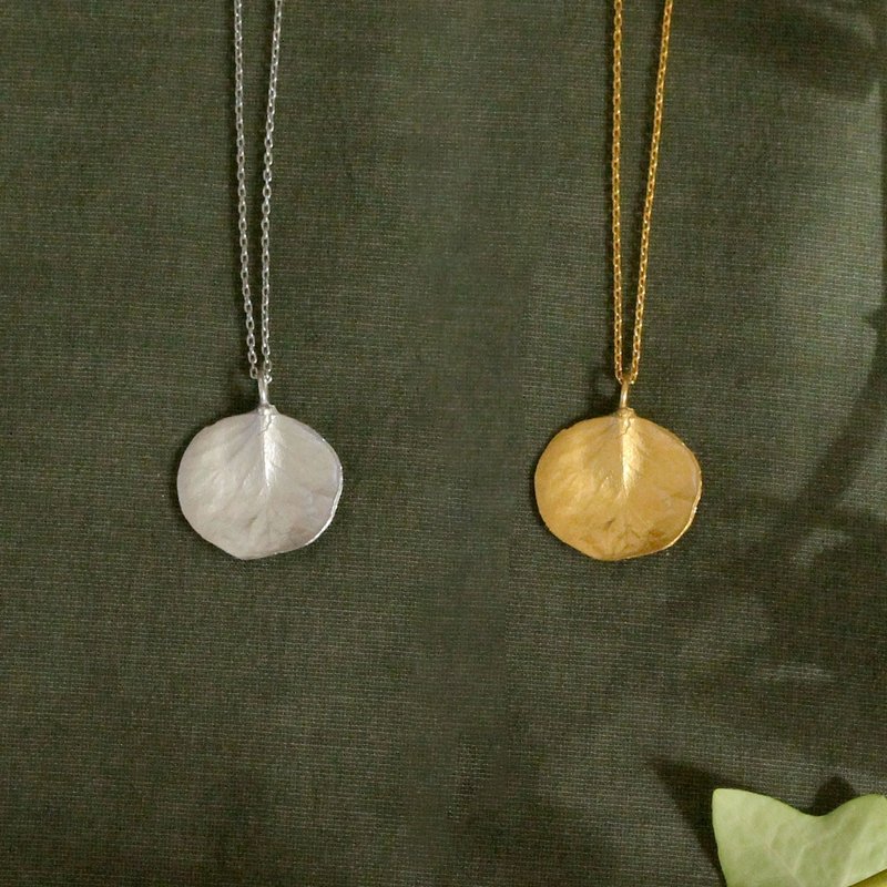 Eucalyptus necklace - สร้อยคอ - เงินแท้ สีทอง