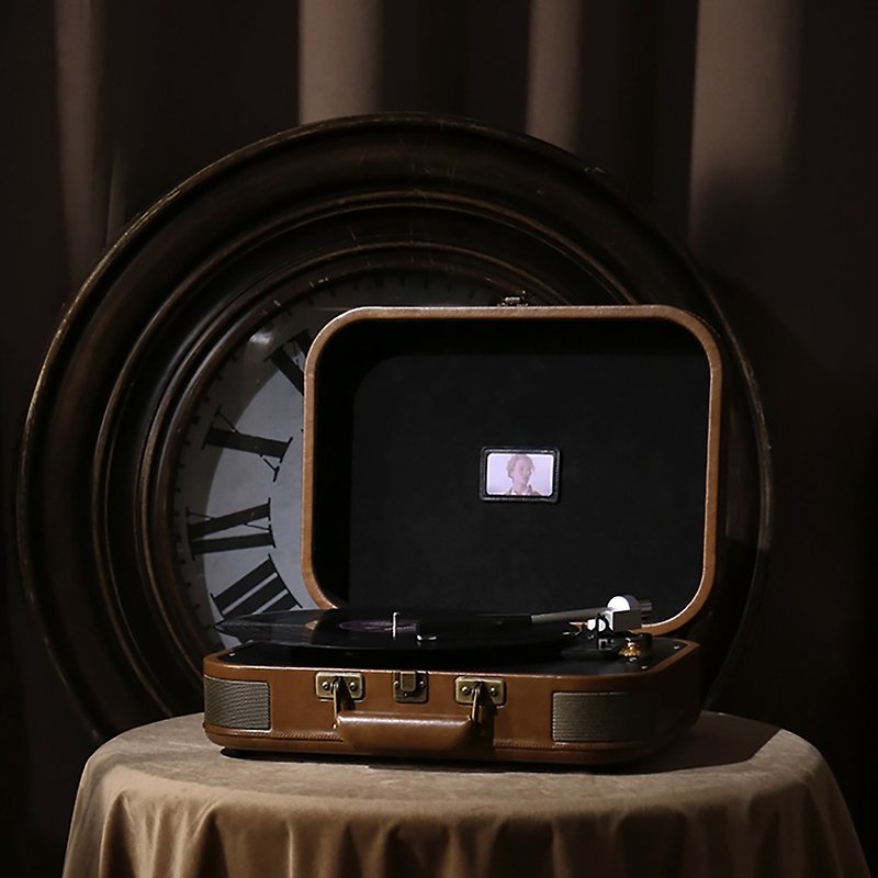 Witch.1900 Vinyl record player pays tribute to the sea pianist Vinyl player phonograph luggage portable - อื่นๆ - ไฟเบอร์อื่นๆ 