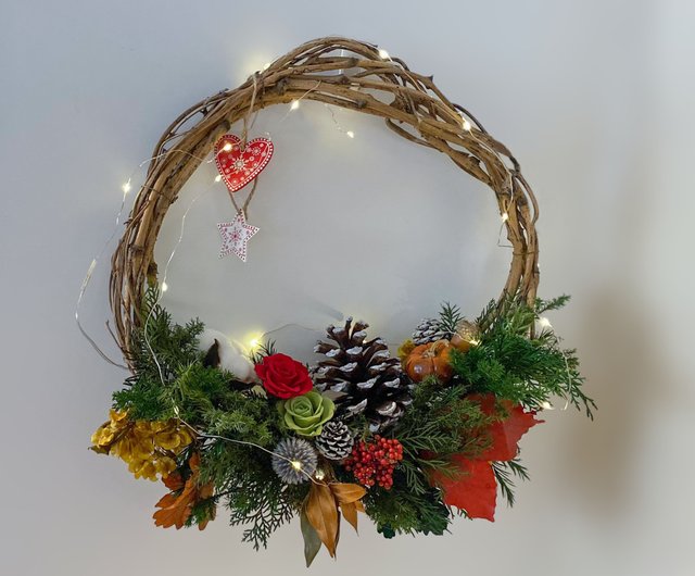 クリスマス飾りブーケ&リース プリザーブドフラワー クリスマスリース クリスマス飾り クリスマス