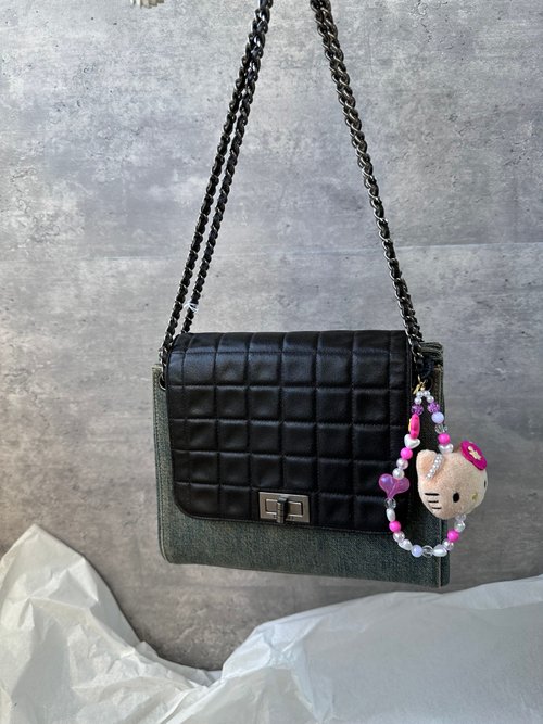 CHANEL シャネル 2.55 チョコバー キルティング デニムレザー チェーン