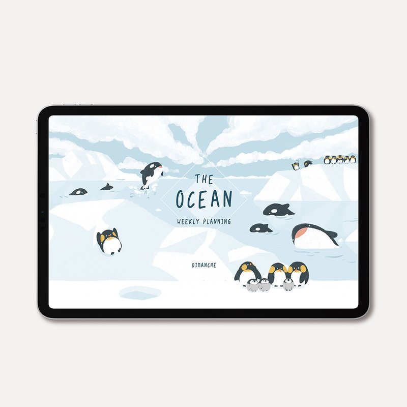 迪夢奇 【電子手帳】The Ocean 無時效電子手帳 冰藍 - 電子手帳及素材 - 其他材質 