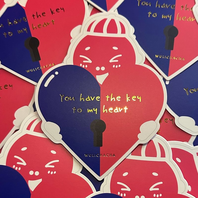 Wulichacha-You have the key to my heart - Card for your love - 卡片/明信片 - 紙 