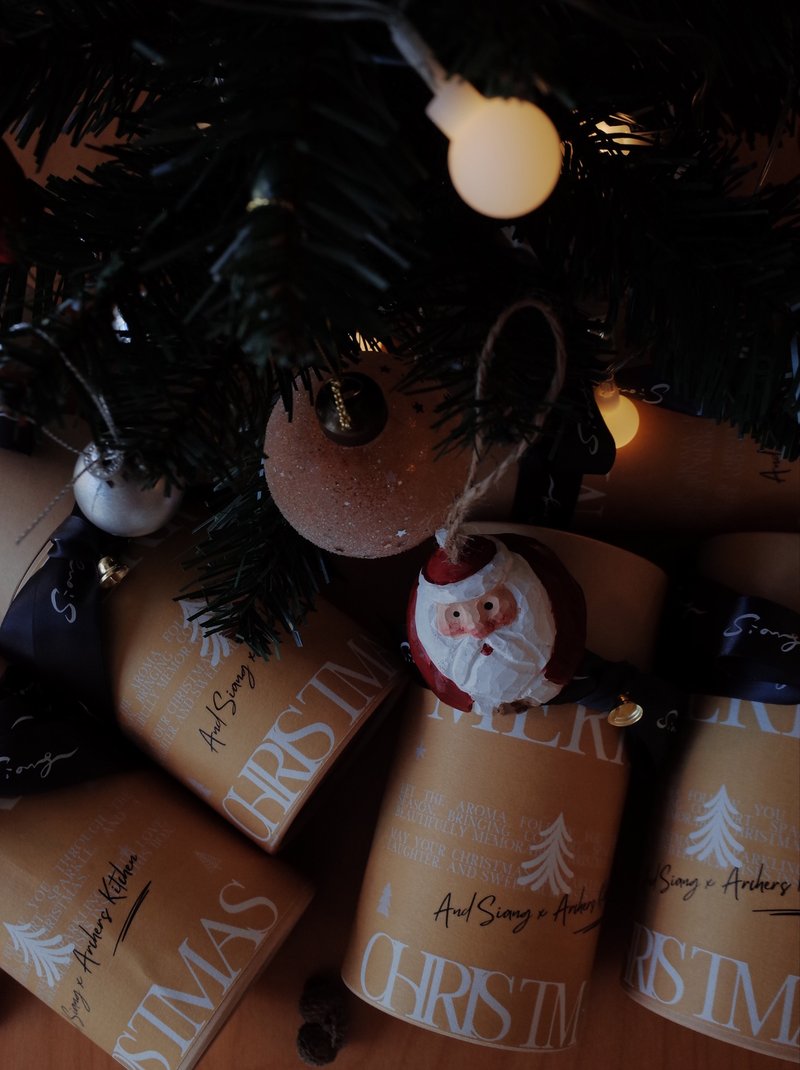 聖誕禮盒 聖木香包 玫瑰星球線香 鹽之花 - 香氛/精油/擴香 - 其他材質 金色