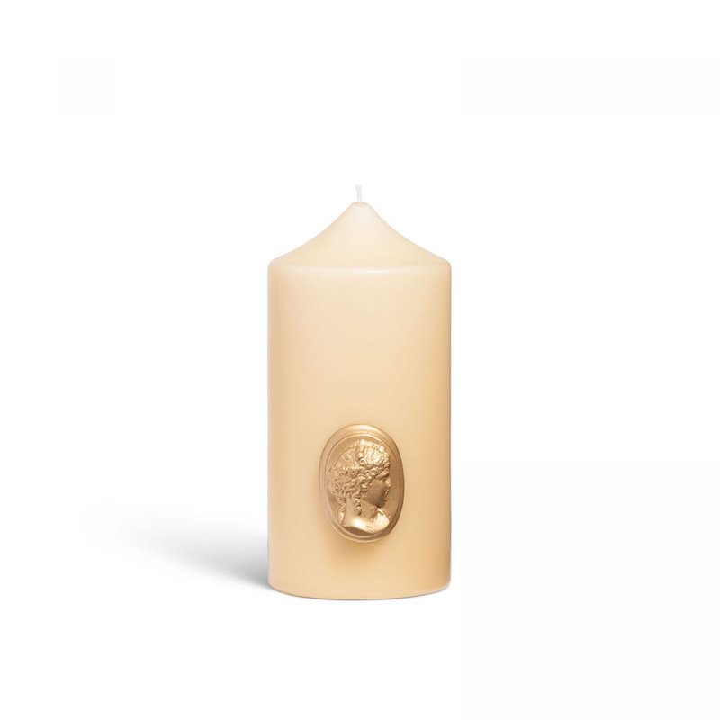 Cire Trudon Pillar Candle/Stone White - เทียน/เชิงเทียน - ขี้ผึ้ง ขาว