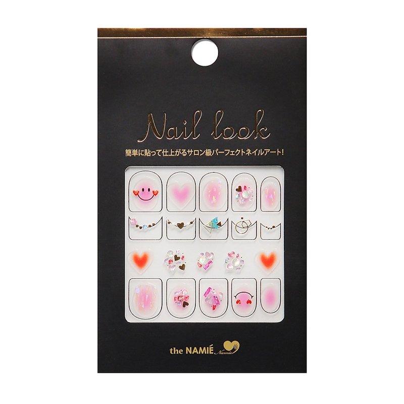 【 DIY 美甲】Nail Look 美甲裝飾藝術貼紙 微笑甜心 - 指甲油/指甲貼 - 紙 紅色