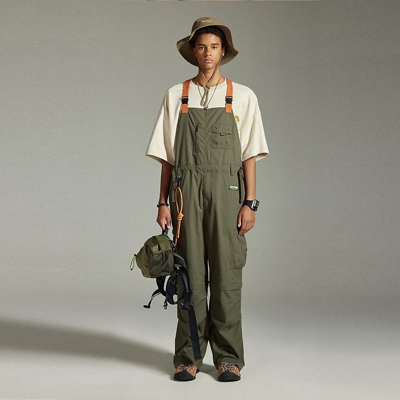 Outdoor suspenders men and female retro functional overalls jumpsuit - Overalls & Jumpsuits - Cotton & Hemp 