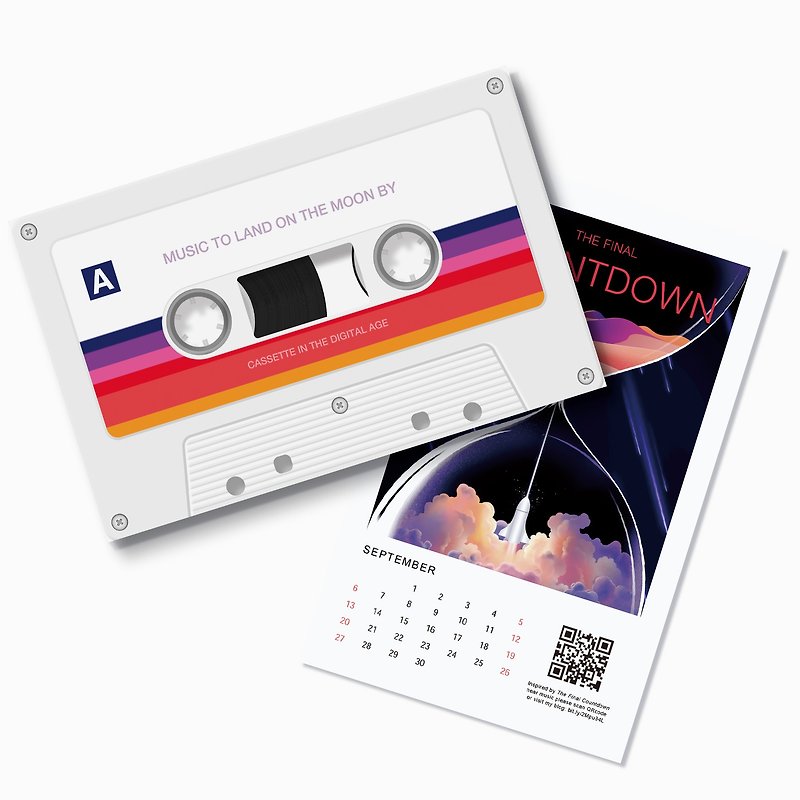 Cassette in Digital Age - 2023 Desk Calendar Apollo&#x27;s 50th Anniversary Music