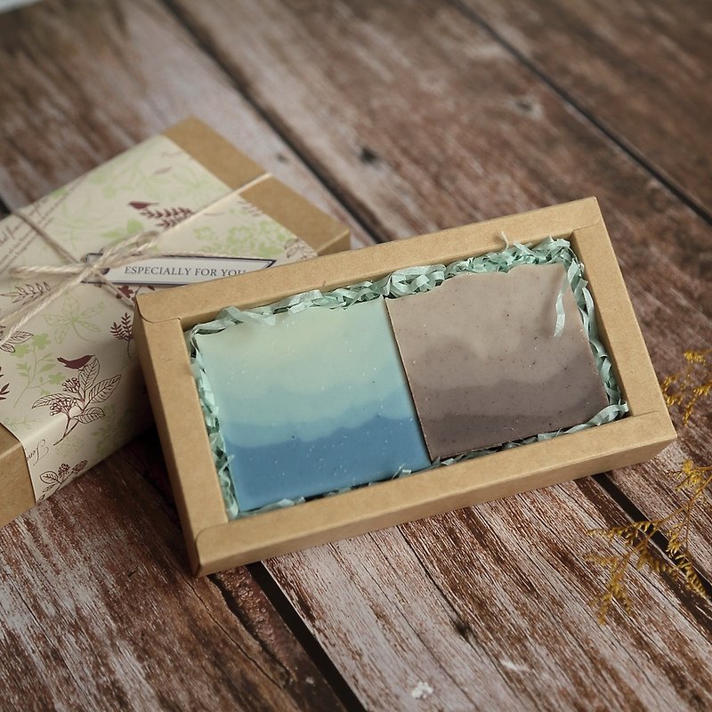 [Handmade Soap Gift Box] Thinking about the Mountains and the Sea//Handmade cold soap - สบู่ - วัสดุอีโค หลากหลายสี
