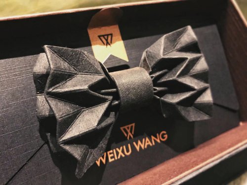 ✳︎ハンドメイド✳︎蝶ネクタイ　テラゾー柄　ブラウン ✳︎ハンドメイド✳︎蝶ネクタイ テラゾー柄 ブラウン