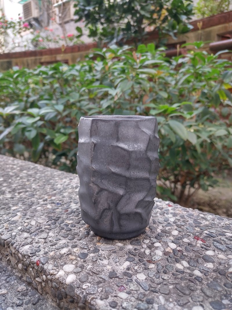 Imitation Black Rock Soup Cup - Cups - Pottery 