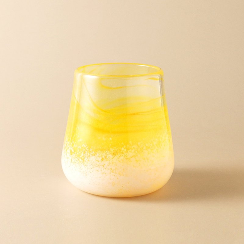 雲霧系列玻璃杯 | 朝陽 - 戒指 - 玻璃 黃色