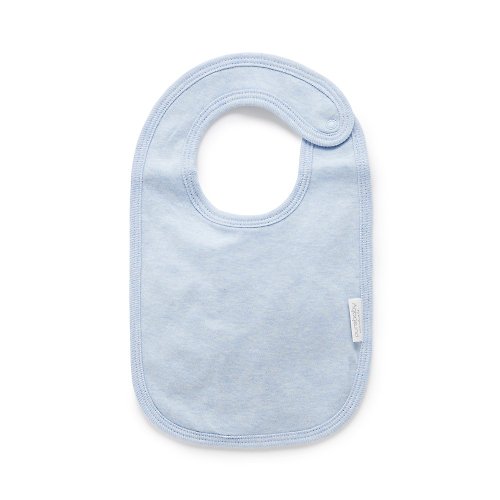 Purebaby有機棉 澳洲Purebaby有機棉 嬰兒圍兜/口水巾 粉藍