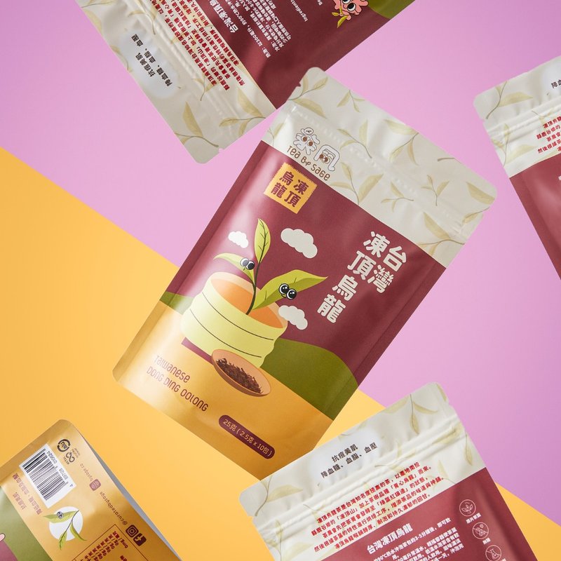 [セージティーオリジナルリーフティーバッグ - 紐付き] [ランダム新旧パッケージ] 東頂ウーロン 10 個 - ティーバッグ・茶葉 - 食材 ホワイト