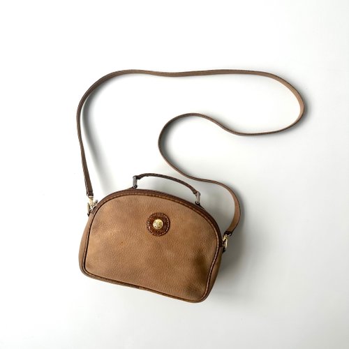 【 Old Bones Vintage 】 FENDI Janus牛巴哥x鱷魚皮壓紋二用包E18