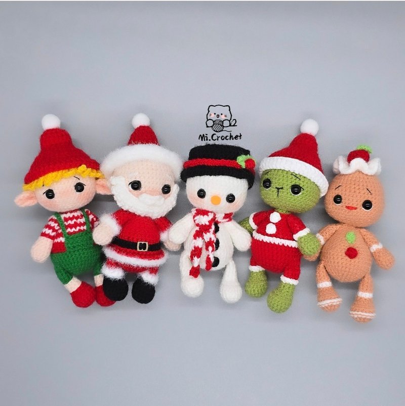 Handmade Crochet | Maoleng Dolls | Christmas Tree Decoration Series - ตุ๊กตา - ไฟเบอร์อื่นๆ หลากหลายสี