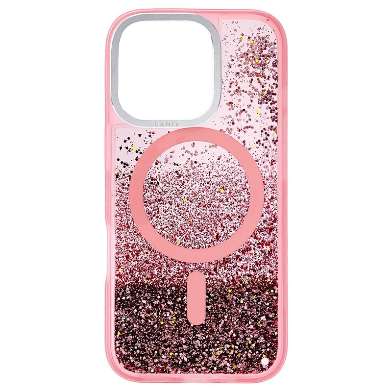 Solid Color Quicksand-Pink Anti-fall Case Magnetic Version iPhone 16 15 14 13 Pro Max - Phone Cases - Eco-Friendly Materials Pink