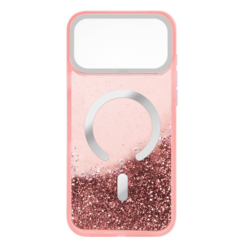 純色流沙 粉色防摔殼 磁吸版 iPhone 17 16 15 14 13 Pro Max - 手機殼/手機套 - 環保材質 粉紅色