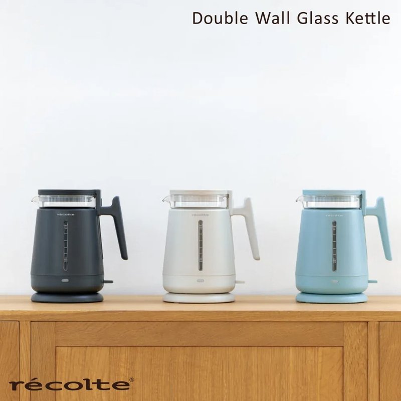 recolte 日本麗克特 Double Wall Glass 玻璃電水壺 RDG-1 - 廚房家電 - 其他材質 