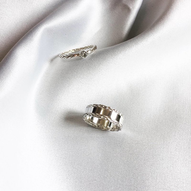 MIH Metalworking Jewelry | Our story 925 sterling silver couple rings couple rings - General Rings - Sterling Silver Silver