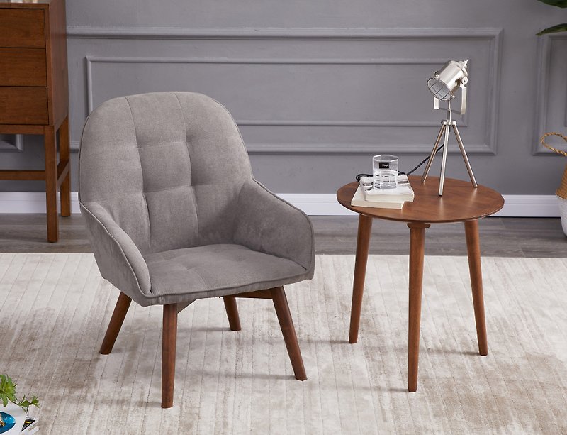 Wesgreen Nordic modern design leisure chair single chair living room chair lazy chair - Chairs & Sofas - Wood Brown