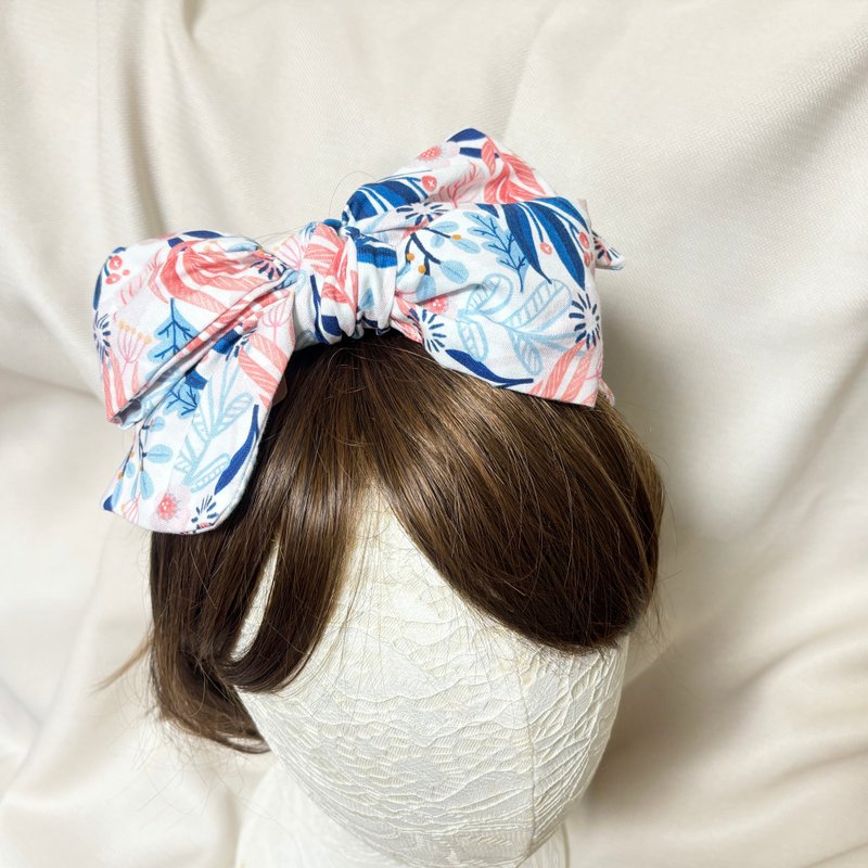 Xia Mo | Intertwined bow headband - Hair Accessories - Cotton & Hemp Pink