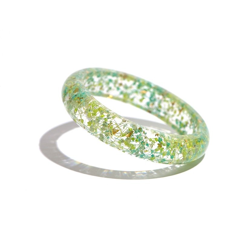 Designer Series [Lemon Scone]-Cloris Gift Bracelet - สร้อยข้อมือ - พืช/ดอกไม้ สีเขียว