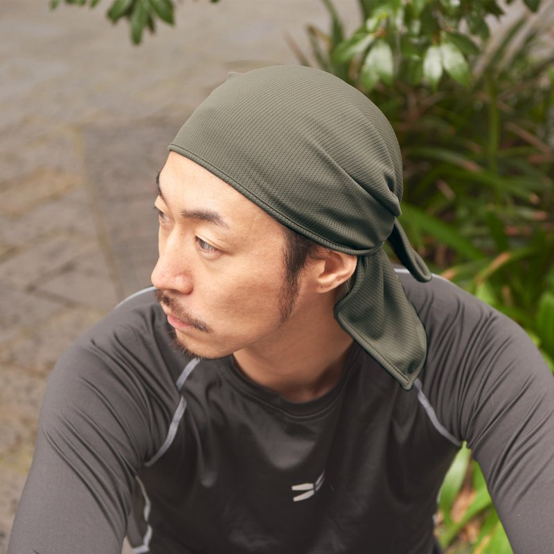 Mesh Durag, Cooling Bandana, Breathable Quick Dry Active Wear, Durags for Men - Hair Accessories - Other Materials Khaki