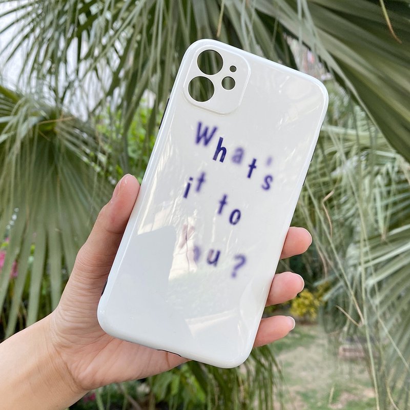 來圖定製任意圖案顏色 iPhone13promaxmini英文手機殼 側面可印圖 - 手機殼/手機套 - 其他材質 多色