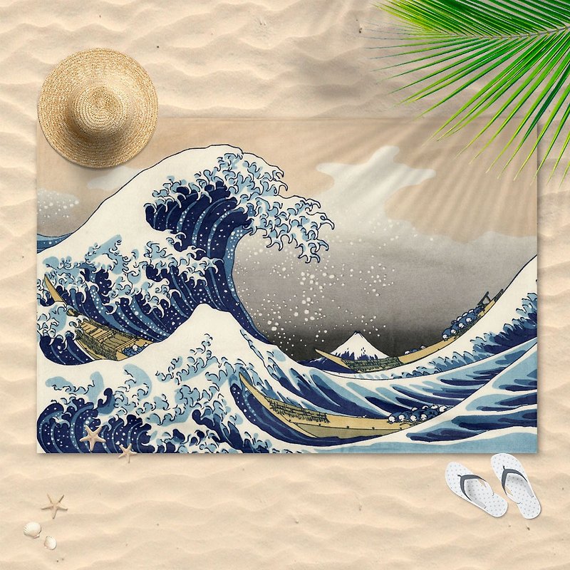 Kanagawa Surf Ukiyo-e Surf Sports Towel Beach Towel PS004